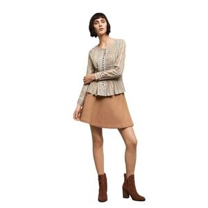 Maeve x Anthropologie Gelise Button Blouse Cotton Size Medium